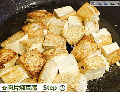 肉片烧豆腐做法第三步骤