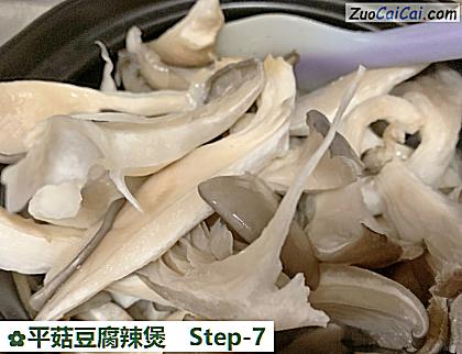 平菇豆腐辣煲做法第七步骤