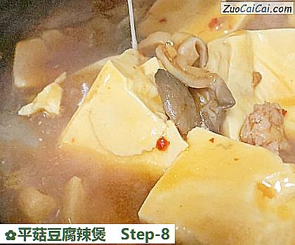 平菇豆腐辣煲做法第八步骤