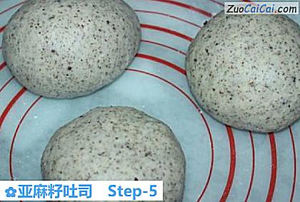 亚麻籽吐司做法第五步骤