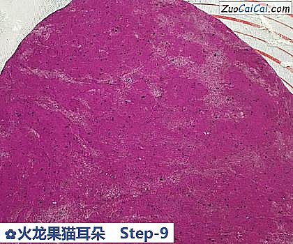 火龙果猫耳朵做法第九步骤