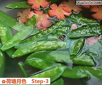 荷塘月色做法第三步骤