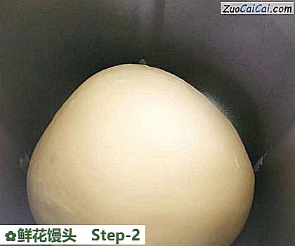 鲜花馒头做法第二步骤