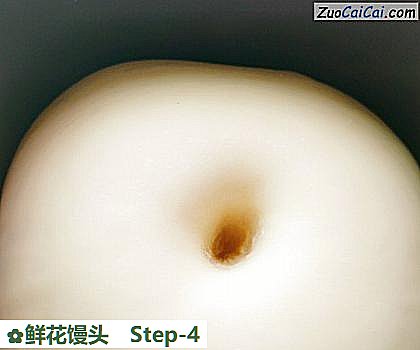 鲜花馒头做法第四步骤