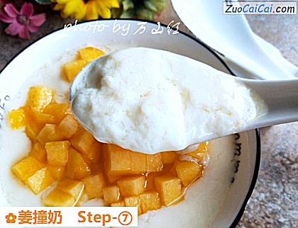 姜撞奶做法第七步骤