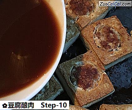 豆腐酿肉做法第十步骤