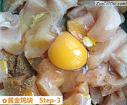 黄金鸡块做法第三步骤