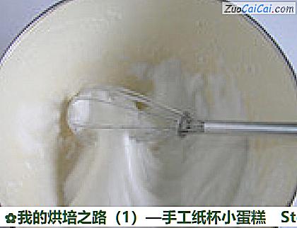 我的烘培之路—手工纸杯小蛋糕做法第五步骤