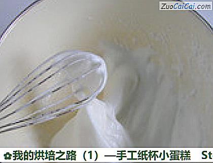 我的烘培之路—手工纸杯小蛋糕做法第六步骤