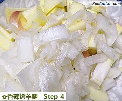 香辣烤羊腿做法第四步骤