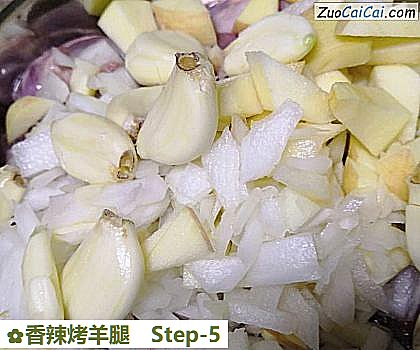 香辣烤羊腿做法第五步骤