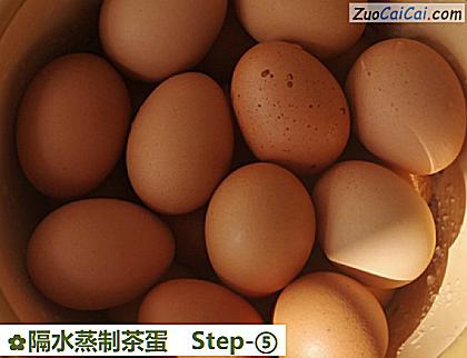 隔水蒸制茶蛋做法第五步骤