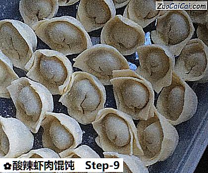 酸辣虾肉馄饨做法第九步骤