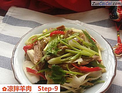 凉拌羊肉做法第九步骤