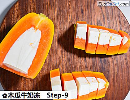 木瓜牛奶冻成品图1