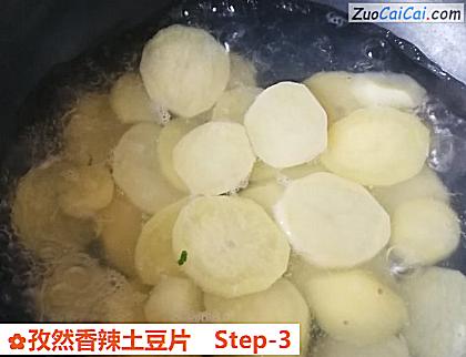 孜然香辣土豆片做法第三步骤