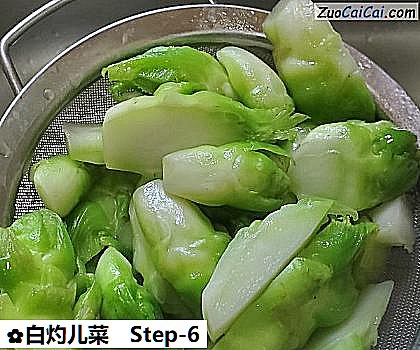 白灼儿菜做法第六步骤