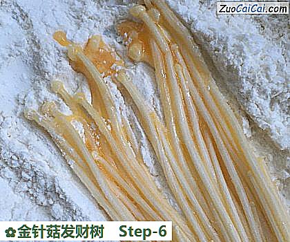 金针菇发财树做法第六步骤