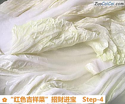 “红色吉祥菜”招财进宝做法第四步骤