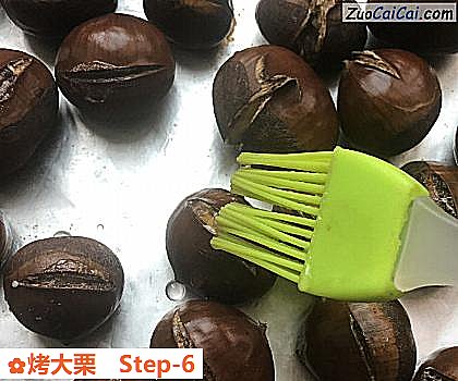 烤大栗做法第六步骤