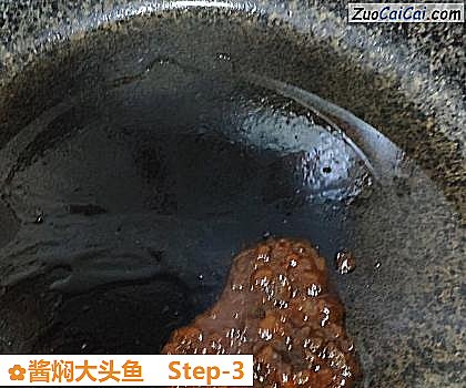 酱焖大头鱼做法第三步骤