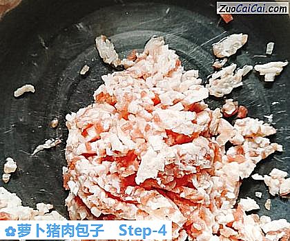 萝卜猪肉包子做法第四步骤