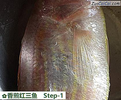 香煎红三鱼做法第一步骤
