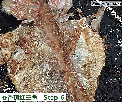 香煎红三鱼做法第六步骤