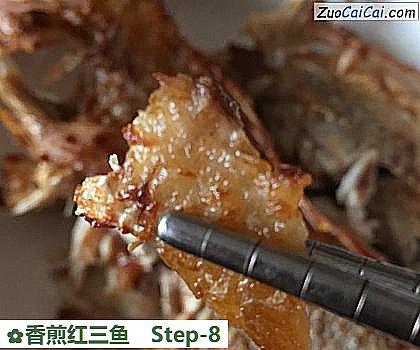 香煎红三鱼做法第八步骤