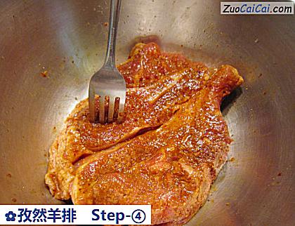 孜然羊排做法第四步骤
