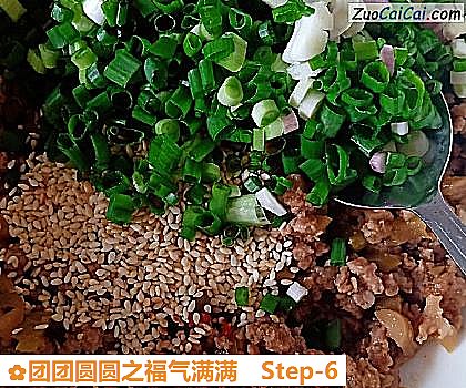 团团圆圆之福气满满做法第六步骤