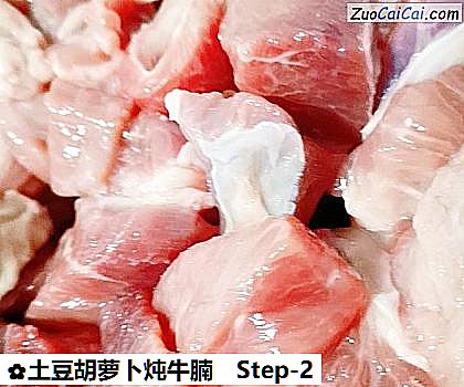 土豆胡萝卜炖牛腩做法第二步骤