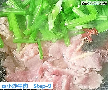 小炒牛肉做法第九步骤