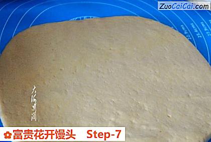 富贵花开馒头做法第七步骤