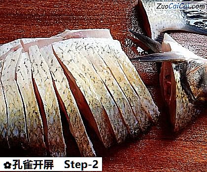 孔雀开屏做法第二步骤