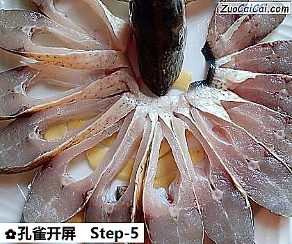 孔雀开屏做法第五步骤