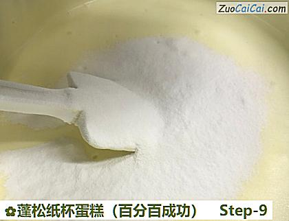 蓬松纸杯蛋糕做法第九步骤