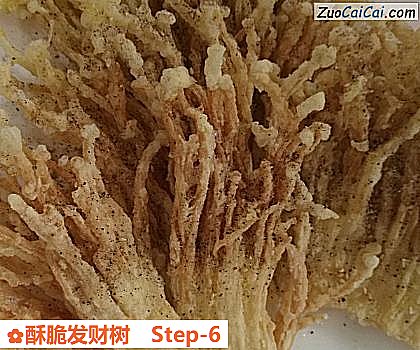 酥脆发财树做法第六步骤