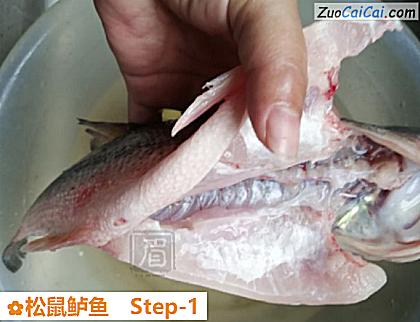 松鼠鲈鱼做法第一步骤