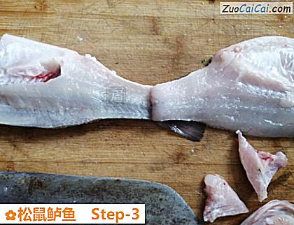 松鼠鲈鱼做法第三步骤