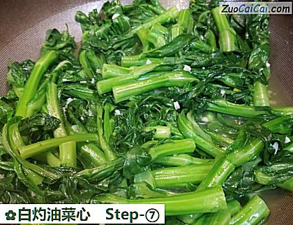 白灼油菜心做法第七步骤
