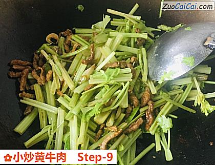小炒黄牛肉做法第九步骤