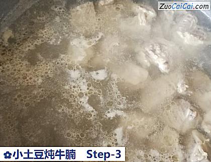 小土豆炖牛腩做法第三步骤