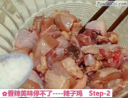 辣子鸡做法第二步骤