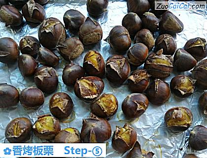 香烤板栗做法第五步骤
