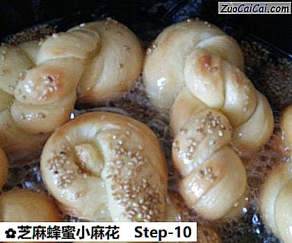 芝麻蜂蜜小麻花做法第十步骤