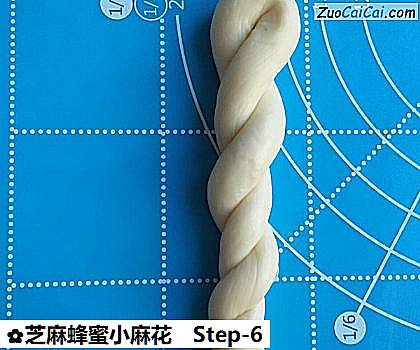 芝麻蜂蜜小麻花做法第六步骤