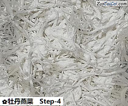 牡丹燕菜做法第四步骤