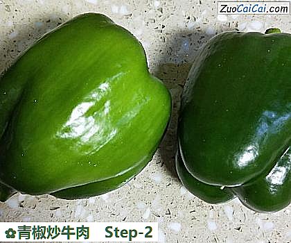 青椒炒牛肉做法第二步骤