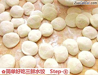 简单好吃三鲜水饺做法第六步骤